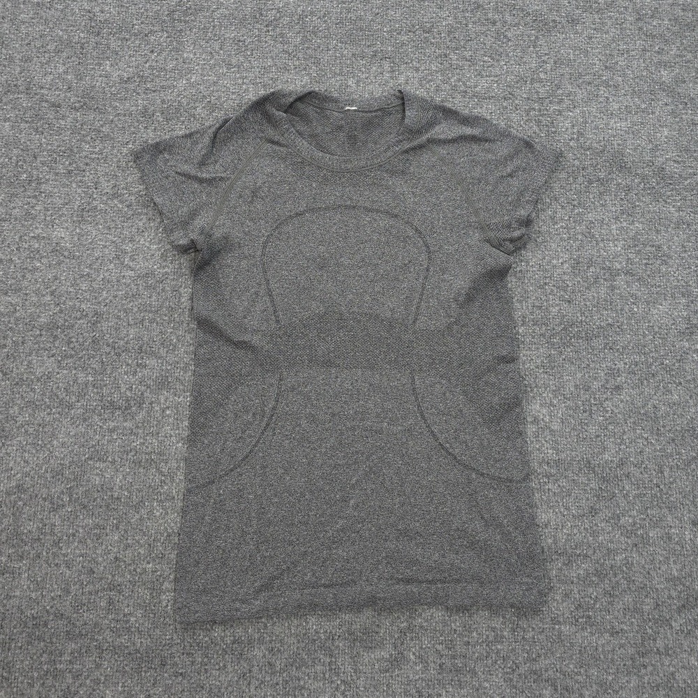 Lululemon Shirt Womens 8 Gray Swiftly Tech Performance‎ Run Gym Top Training